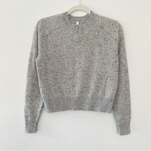 Aritzia Babaton The Group Luxe Cashmere Crew Sweater Knit Speckled Marled XXS